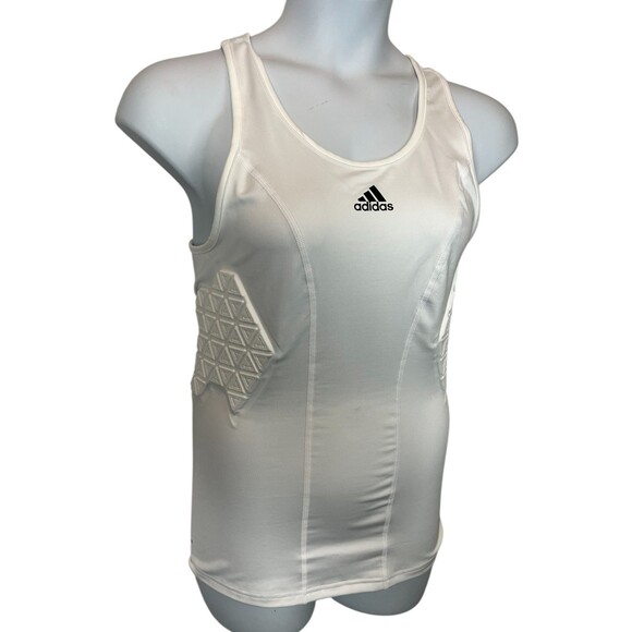 Adidas Aeroready Women's Padded Compression Tank Top  Size LT  Contact Sports - Picture 2 of 11
